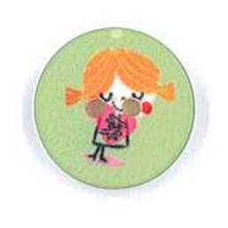 FLICKANS TRYCKTA KNAPP 24L (15mm) MED 2 HÅL för wholesale av NEMARK