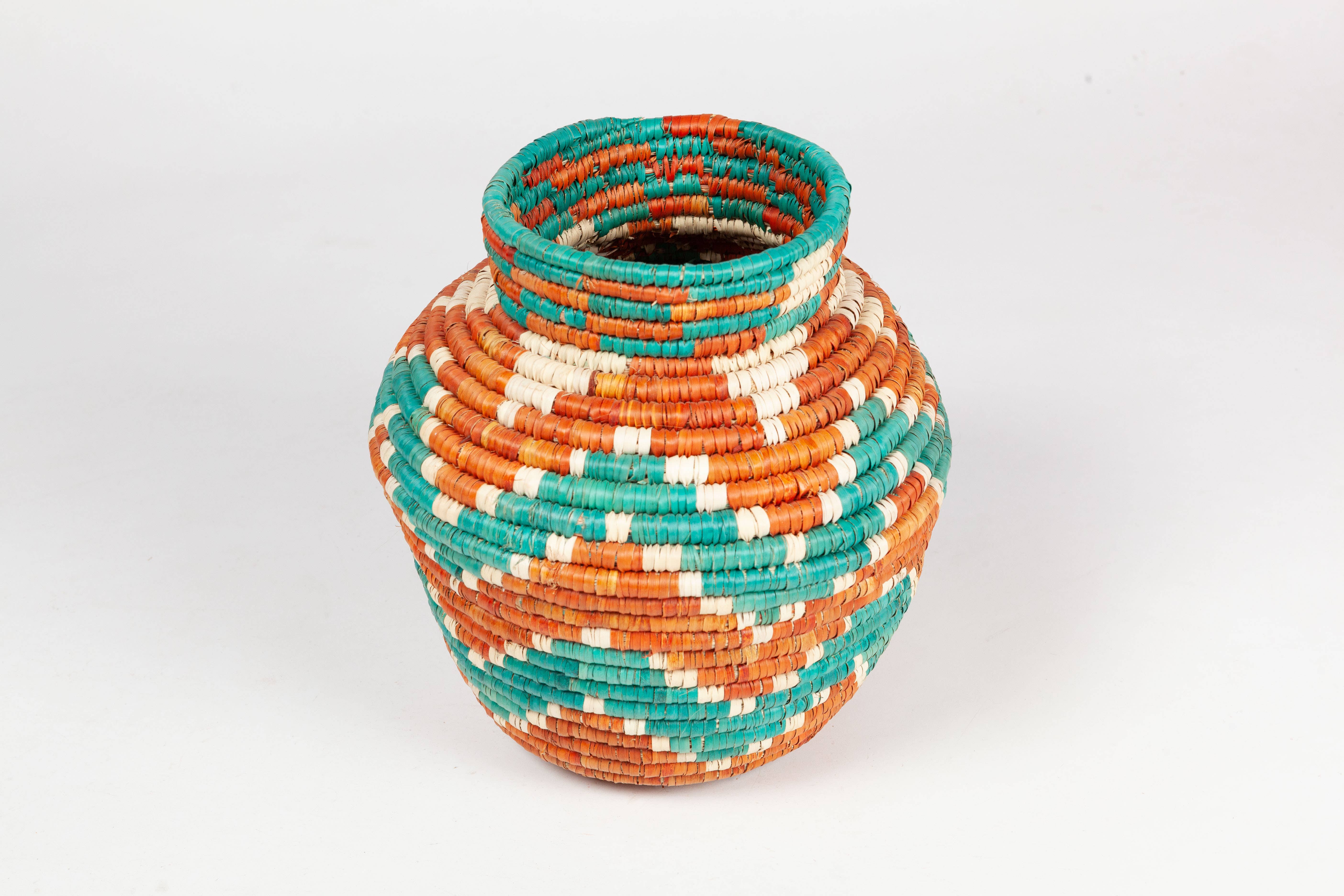 Intertrade s.a - Wholesale Storage Bin - "Medium Snake" palm basket3