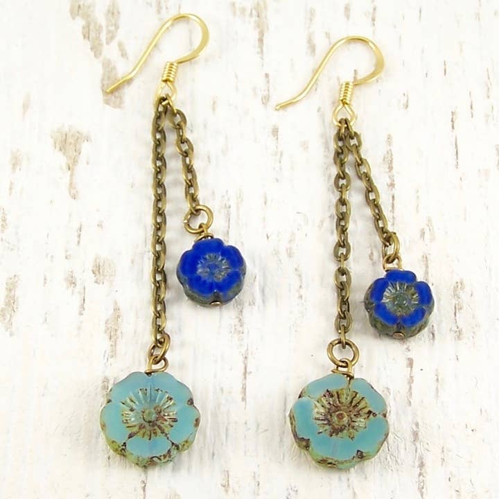 Jo Bird Jewelry - Wholesale Dangle Earrings - Hibiscus Earrings