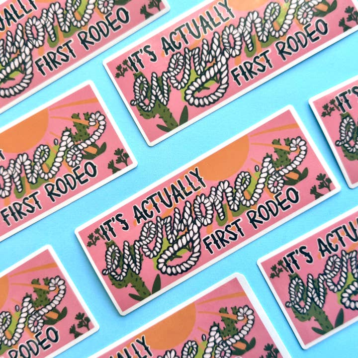 Ordinary Joy Studio - Vendita all'ingrosso Adesivo - È il primo rodeo in stile western per tutti adesivo da cowgirl1