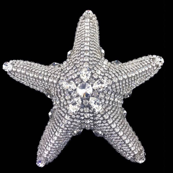 Crystallized Large Natural Starfish for wholesale by Isabella Adams Designs
