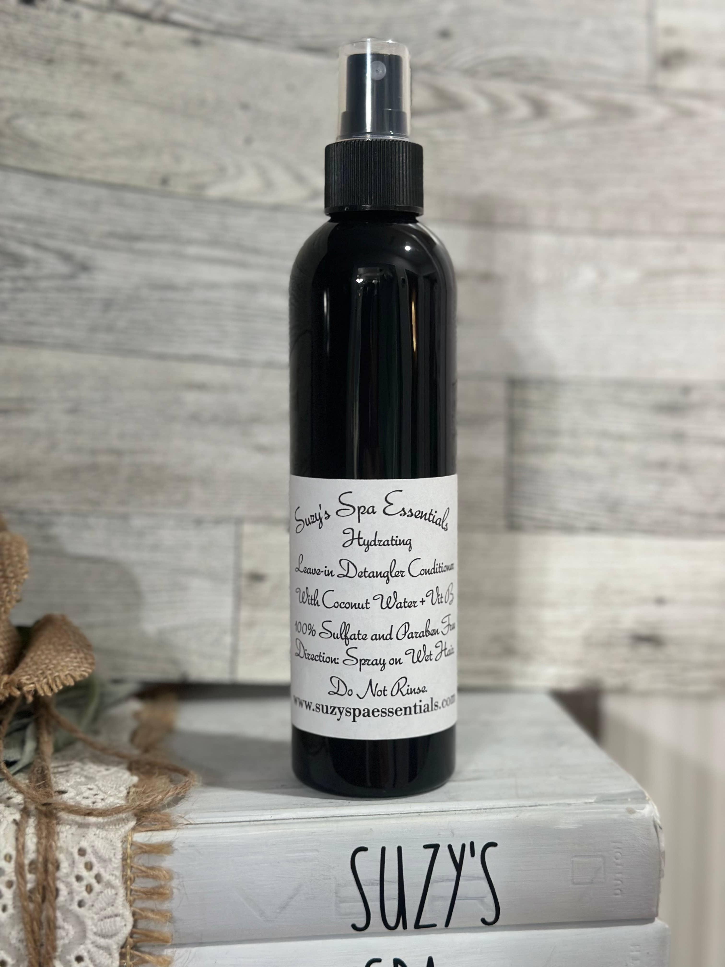 Suzy Spa Essentials - Wholesale Hair Leave-In Conditioner - Hydrating Leave-In Conditioner with Coconut Water – 8 oz4