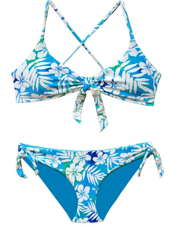 LEILANI BLUE | SCOOP STYLE | 2-PIECE | REVERSIBLE for wholesale by Chance Loves