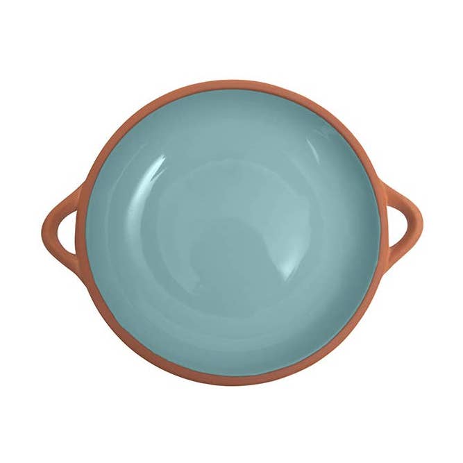 Sintra Large Glazed Terracotta Tapas Dish - Duck Egg Blue for wholesale by Dexam UK