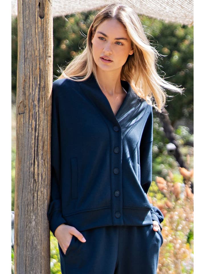 Rae Mode - Wholesale Lounge Top - Women's - MODAL POLY CARDI24