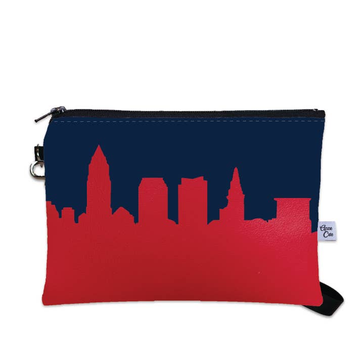 Pochette de jour de match avec vue sur le stade de baseball de Cleveland pour la vente par Anne Cate