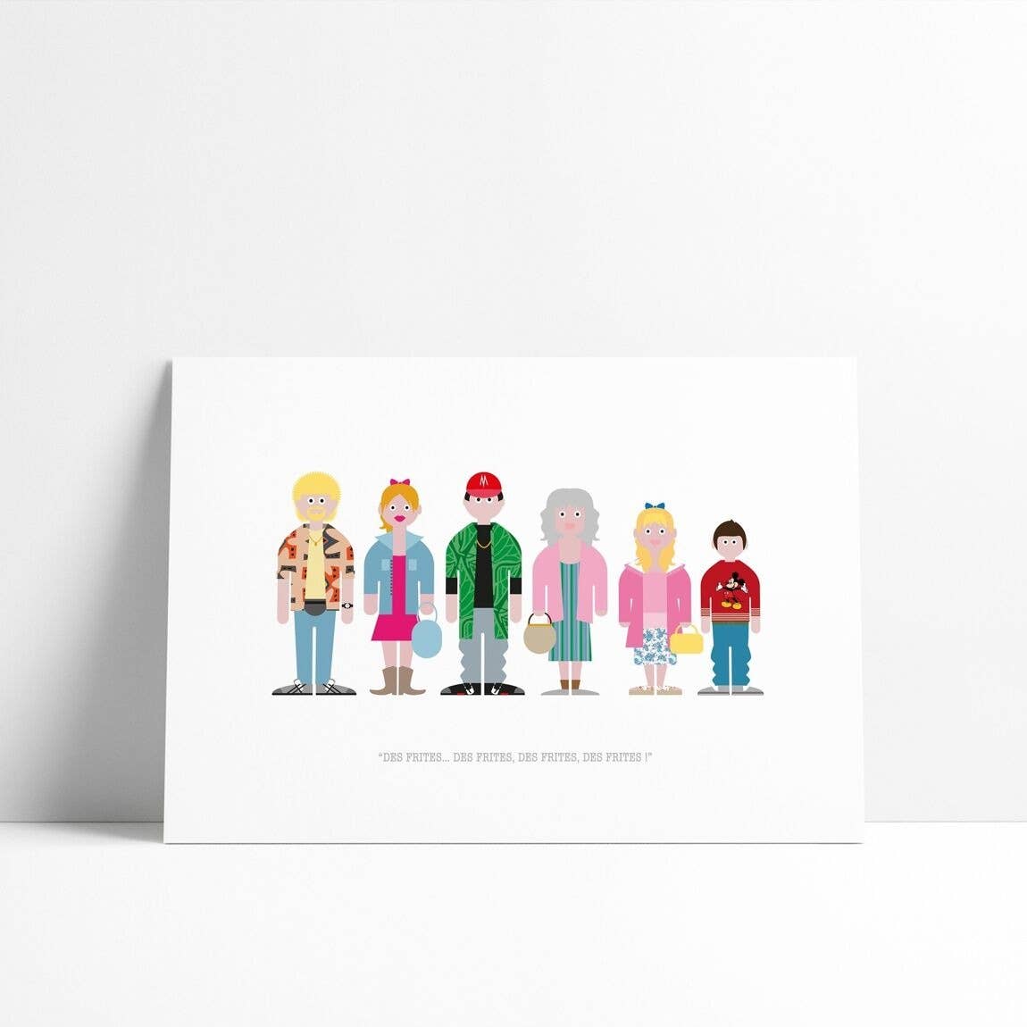 La Majorette à Moustache - Wholesale Postcard - Postcard Les Tuches - Comic movies collection0