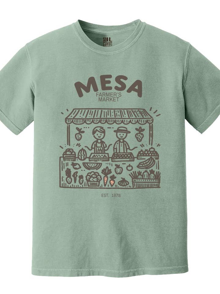 Soil Comforts - Wholesale Screen Printed T-Shirt - Unisex - Mesa Farmers Market Graphic T-Shirts Vintage4