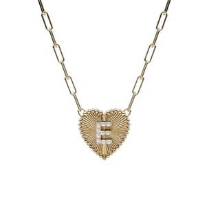 Radial Herz Initialen Halskette für den Großhandel von LB Beadz