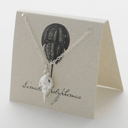 Semaki & Bird - Vendita all'ingrosso Collana con ciondolo/pendaglio - Collana con granchio a ferro di cavallo Silver Natural History