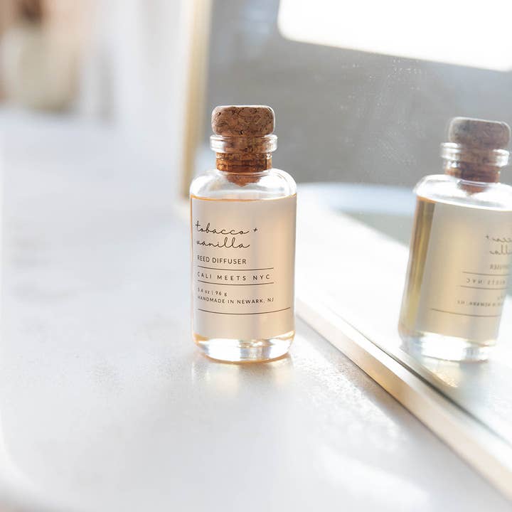 Tobacco + Vanilla Reed Diffuser for wholesale by Cali Meets NYC