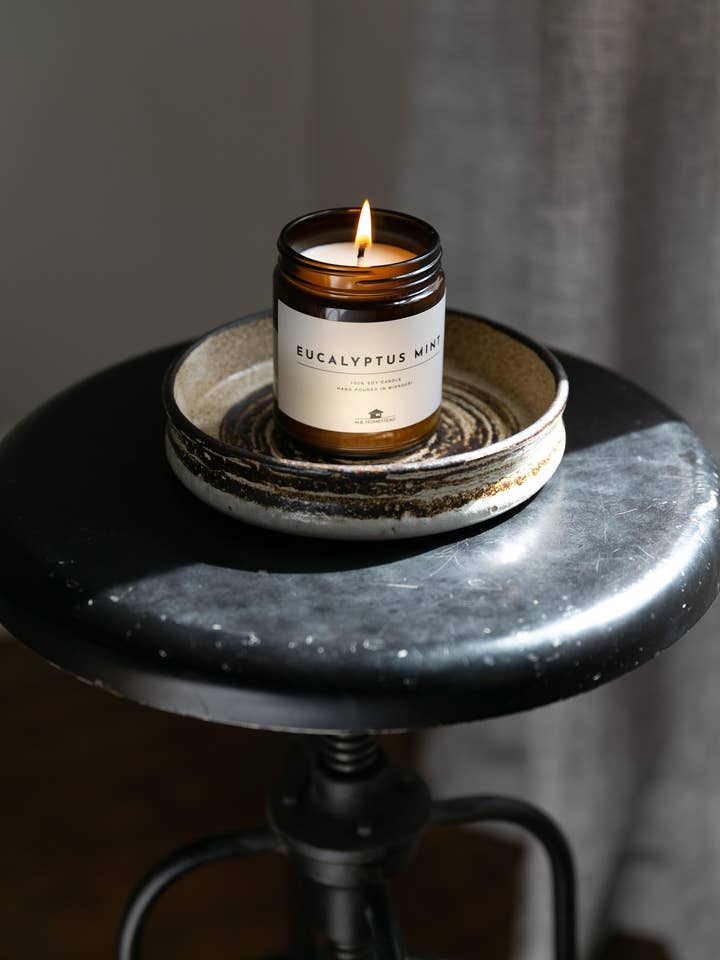 9 oz. Sojakaars - Eucalyptus Mint voor wholesale door MB Homestead