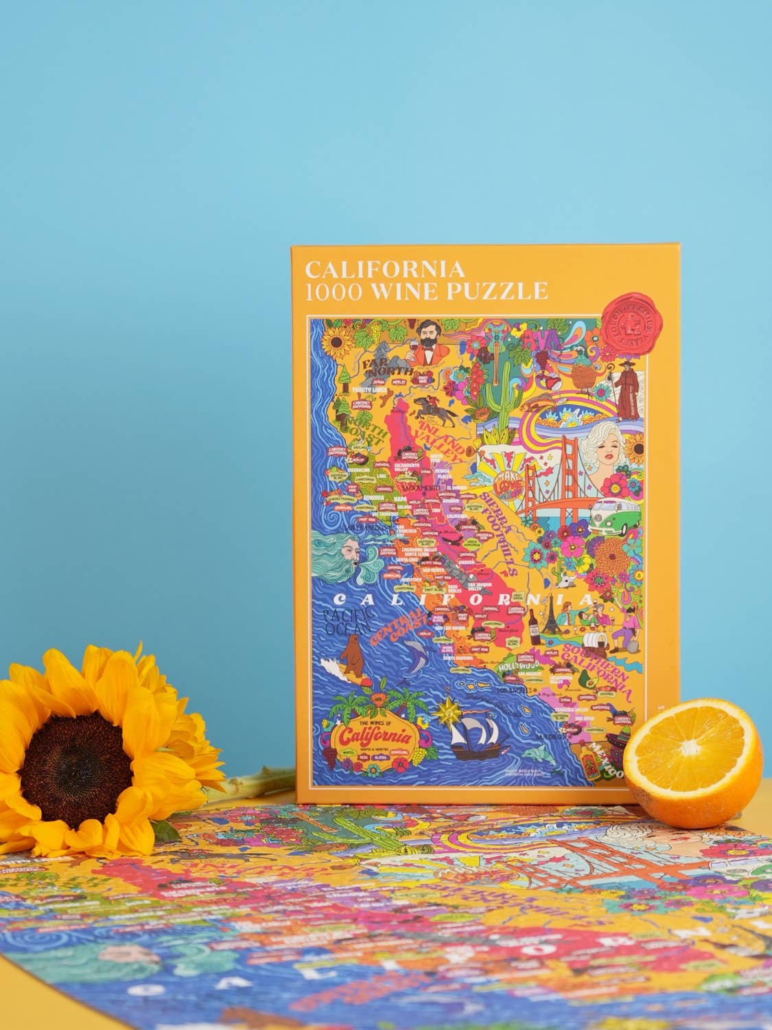 Water & Wines – wholesale Puzzle – Adult – Wine Puzzle - California2
