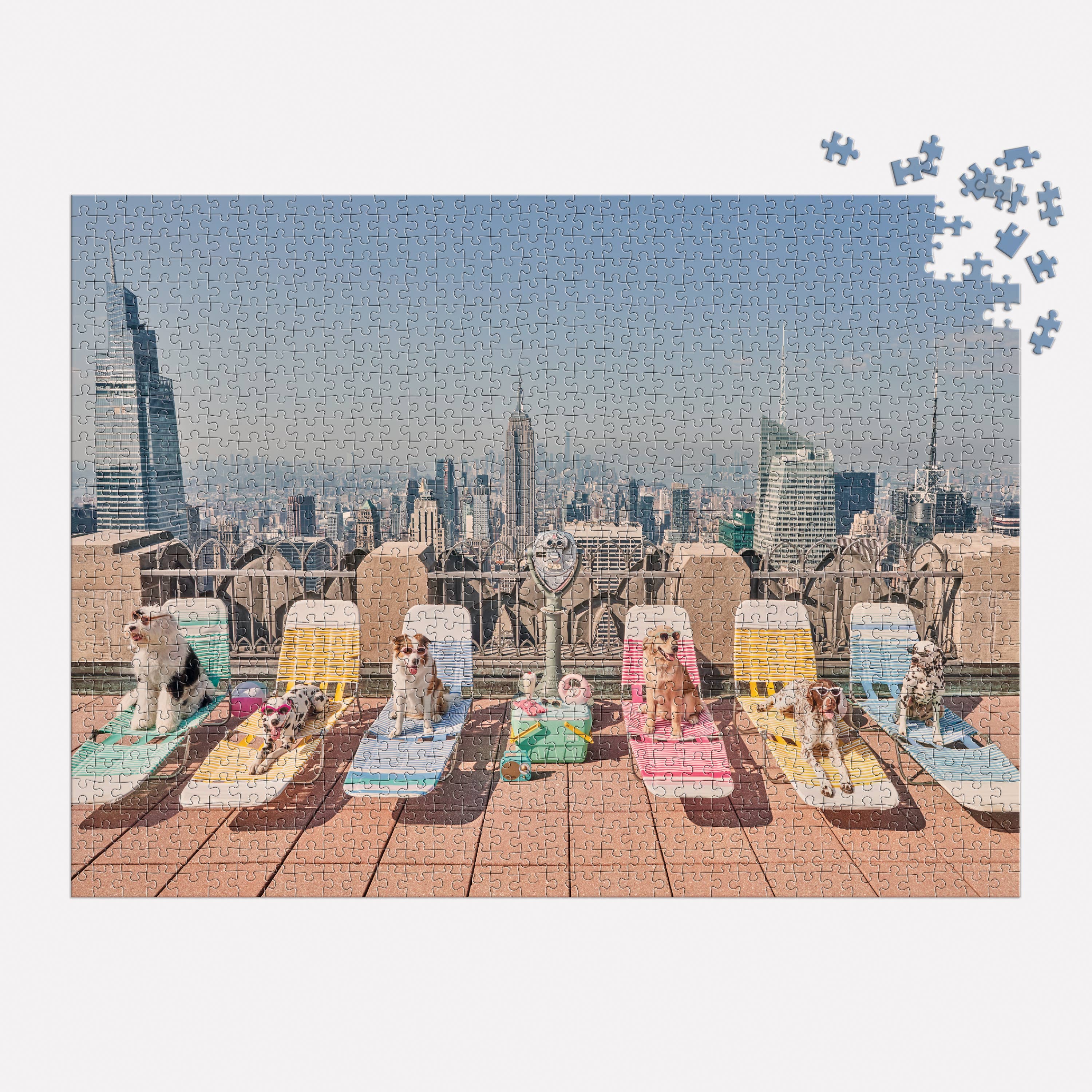 Chronicle Books - Wholesale Puzzle - Adult - Gray Malin The Dogs of New York City 1000 Piece Puzzle1