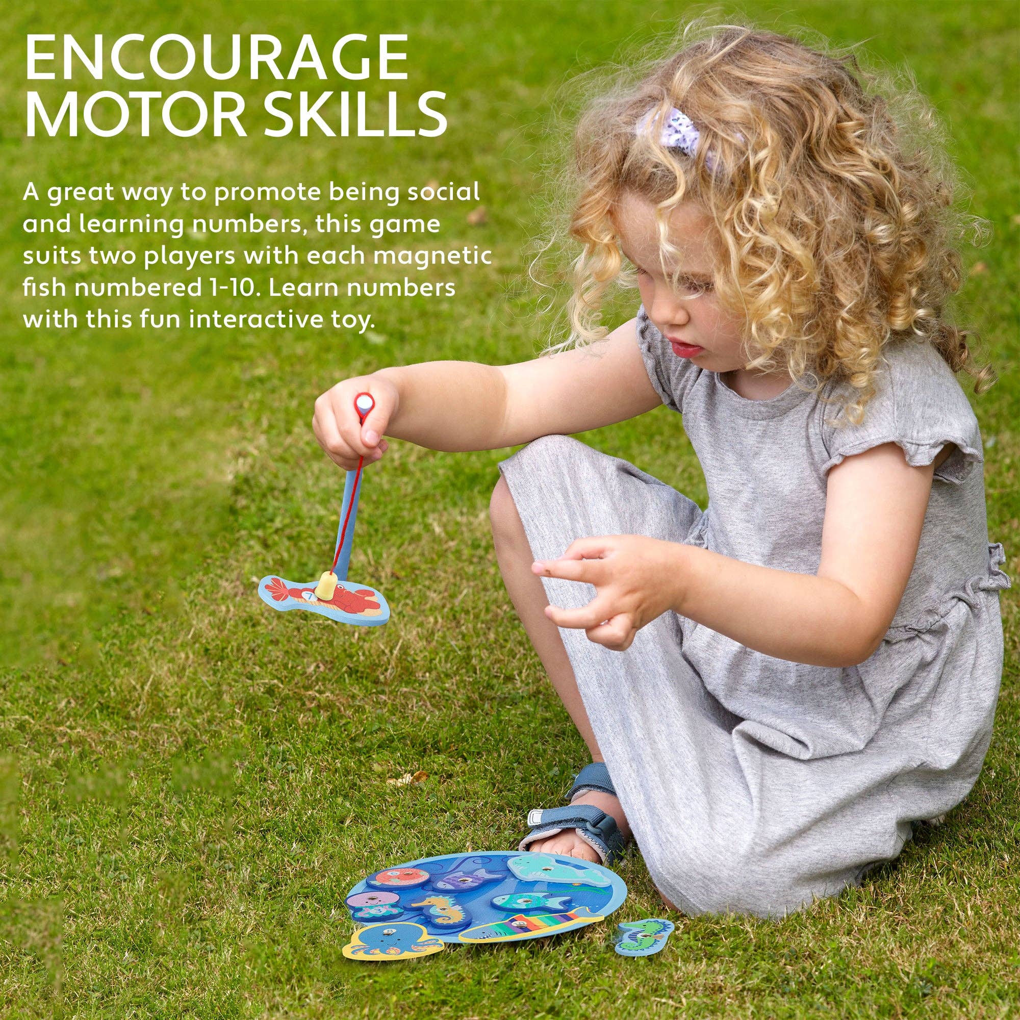 Orange Tree Toys - Wholesale Toy Set - Kids - Magnetic Wooden Fishing Game2