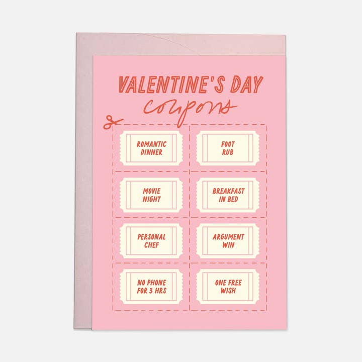 Kaart Blanche - Wholesale Valentine's Day card - V-day coupons Valentines day greeting card0