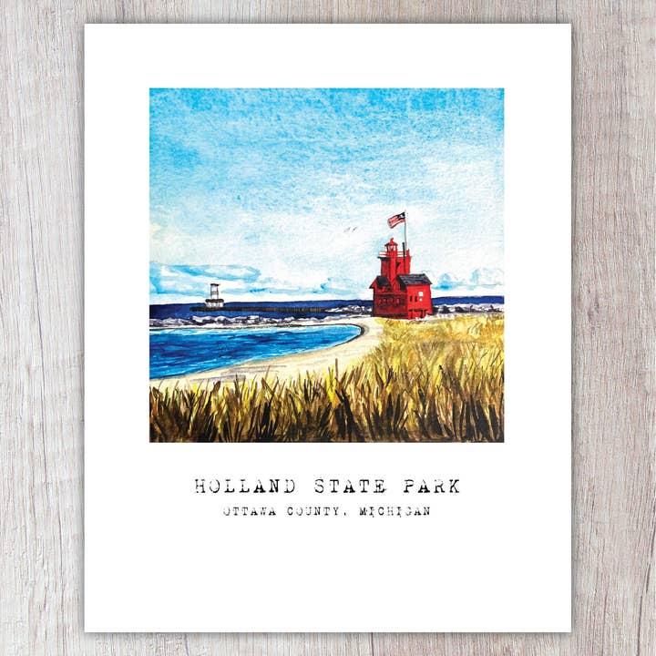 Holland State Park 8"x10" Print for wholesale by Brush & Bark