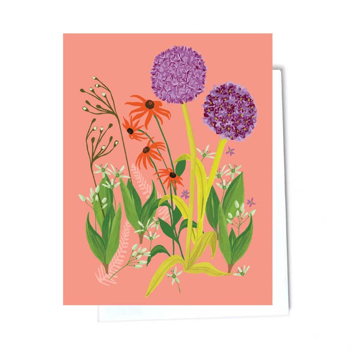 Tarjeta Allium Flower para venta al por mayor de Elizabeth Grubaugh