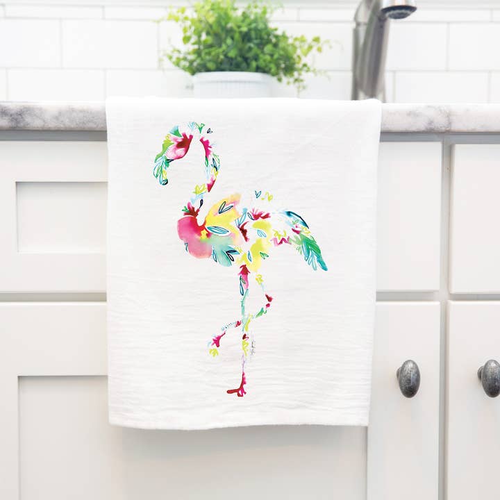 Amanda Klein Co. - Vente Torchons - Torchon à farine flamant4