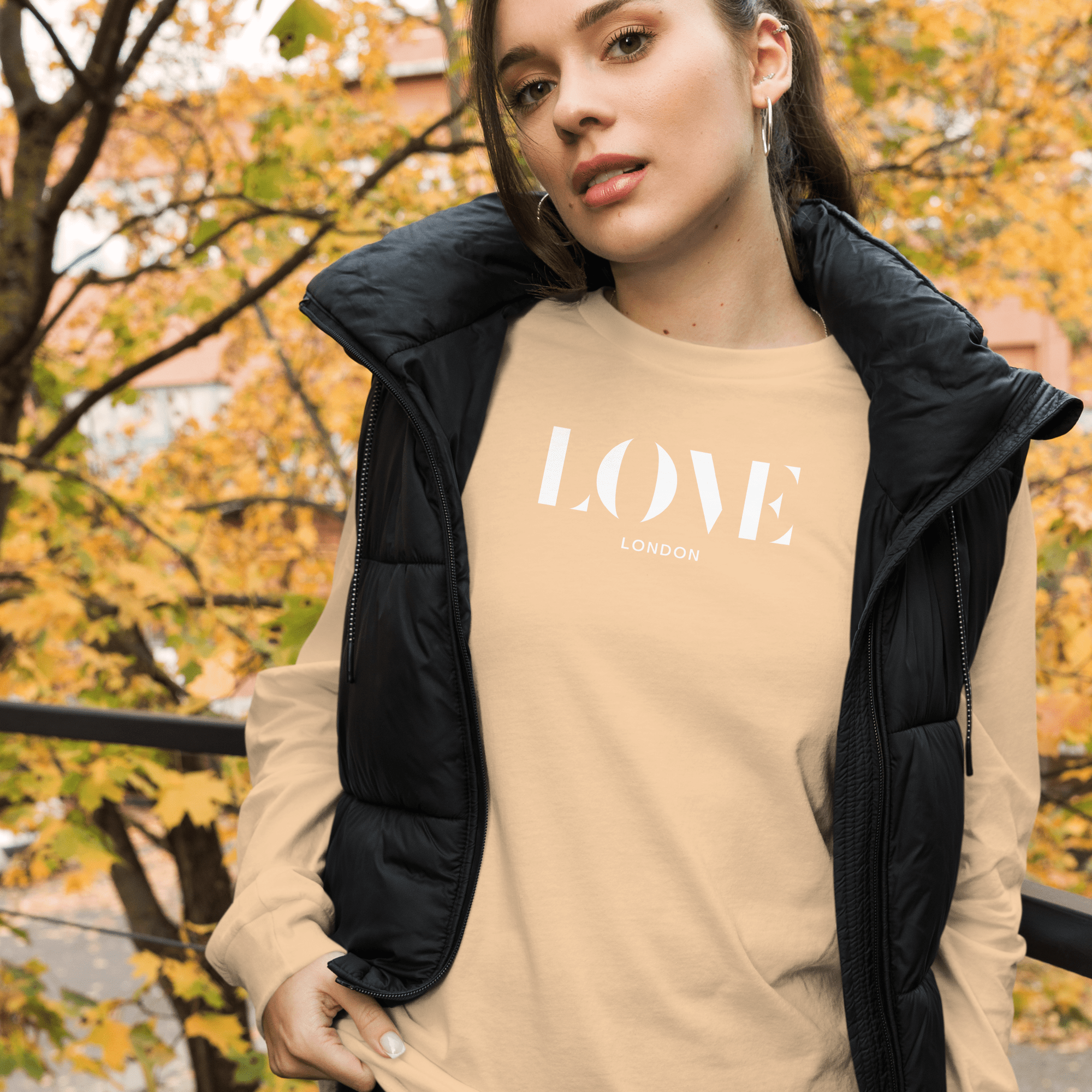 Jolly & Goode - Wholesale Screen Printed T-Shirt - Women's - Love London Long Sleeve Shirt24
