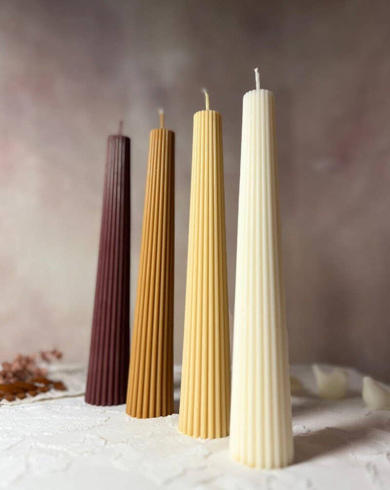 Home Pro Idea - Wholesale Pillar candle - Ribbed CandleStick