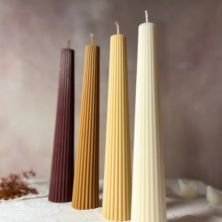 Home Pro Idea - Wholesale Pillar candle - Ribbed CandleStick0