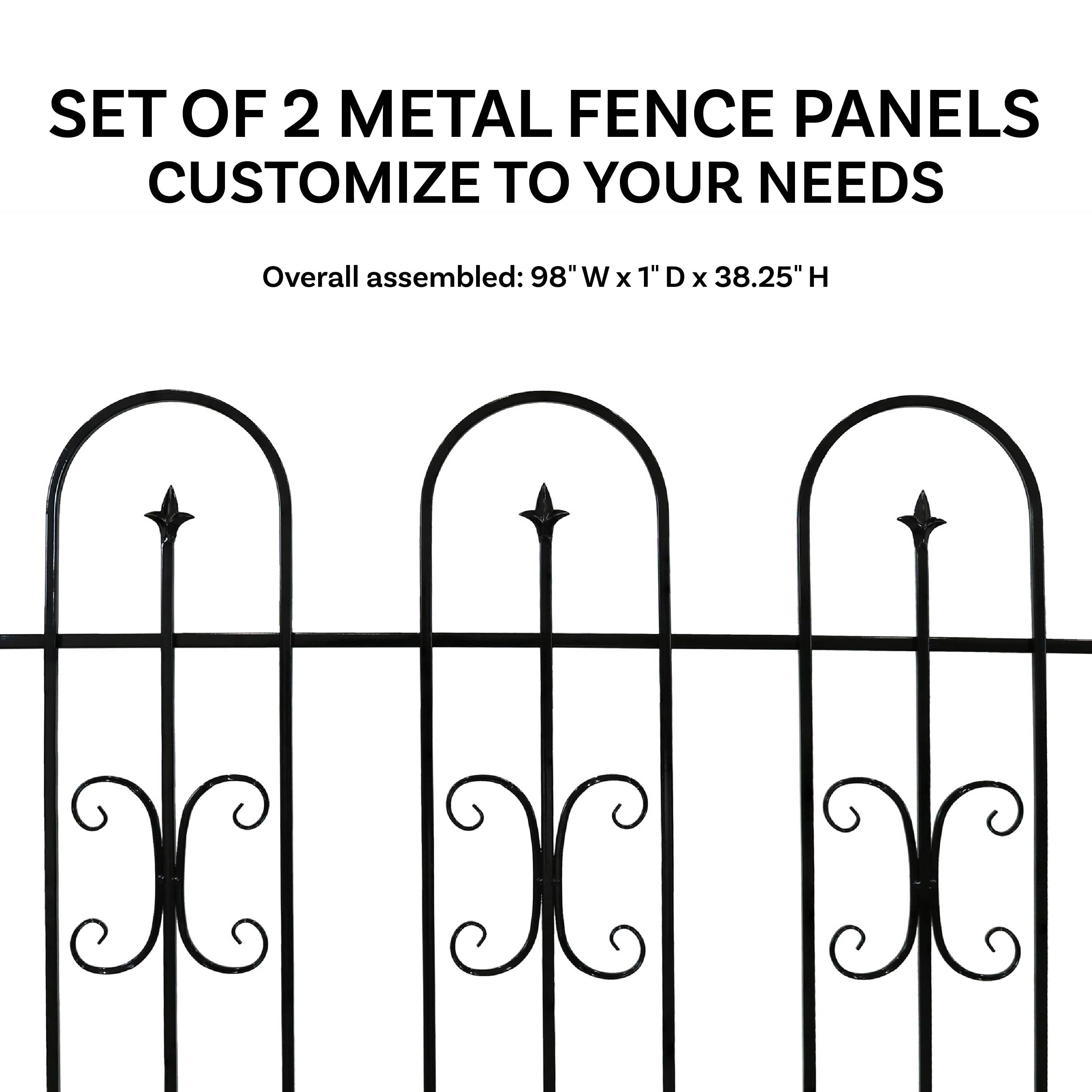 Sunnydaze Decor - Wholesale Outdoor Ornament/Decor - 2-Piece Decorative Finial Garden Landscape Fence - 8 ft2