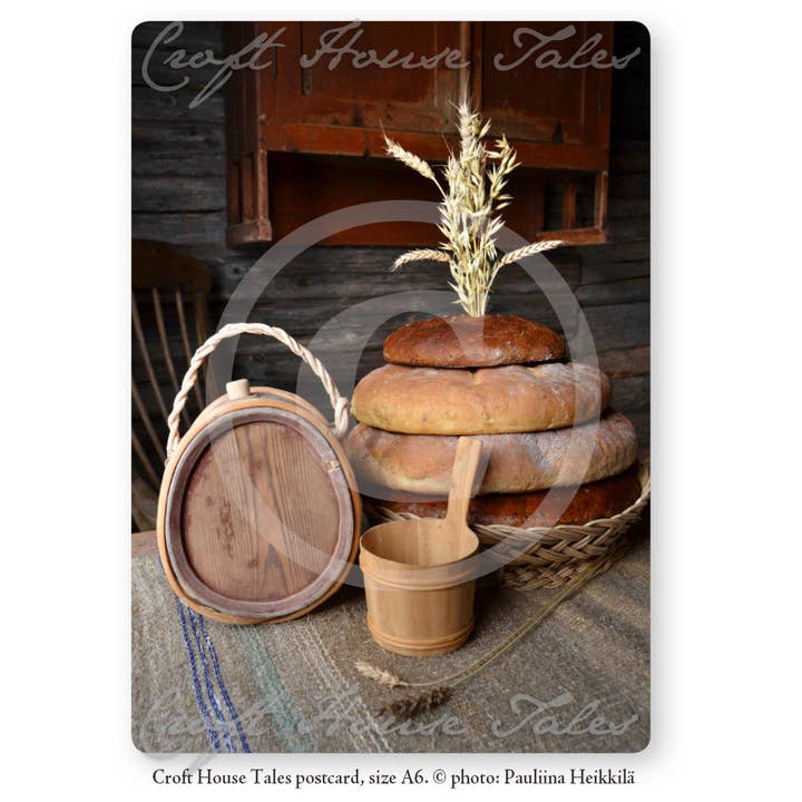 Bread Stack, Torpa Stories® Weihnachtskarte (10 Stück) für den Großhandel von Paperisilppuri