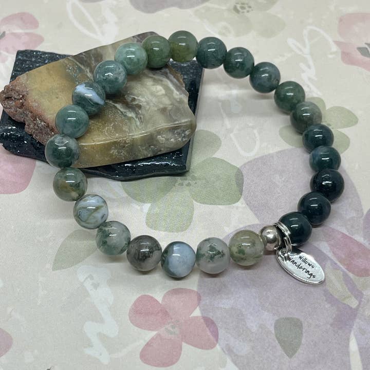 Bracelet en agate pour la vente par Willows Wanderings