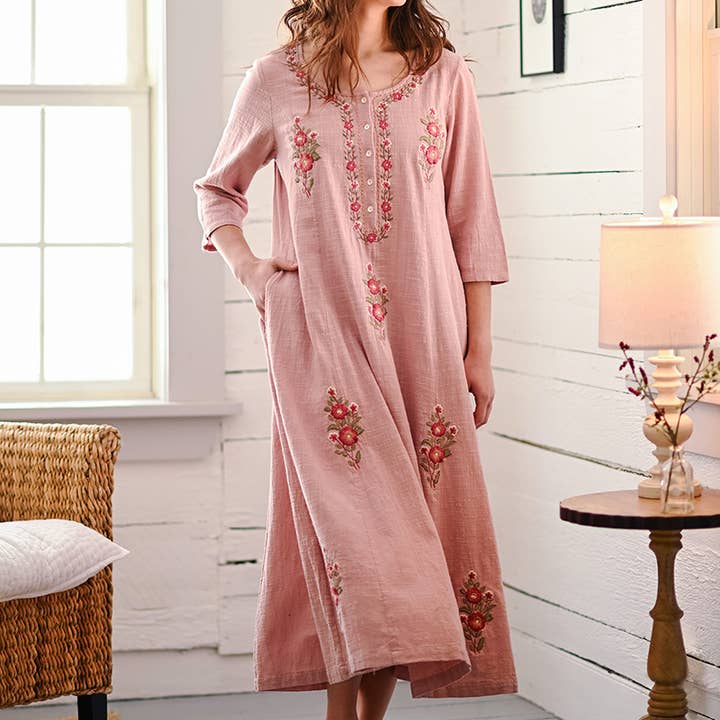 Kerala Caftan - Misty Rose for wholesale by April Cornell Apparel