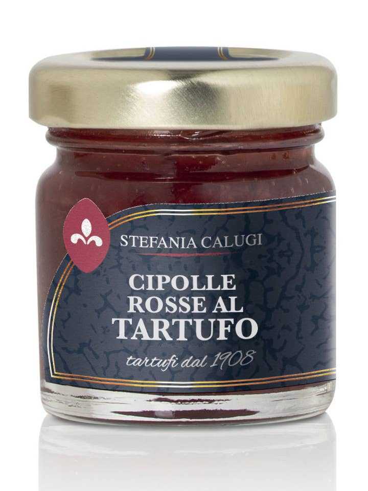 Oignons rouges à la Truffe Noire | 100% fabriqué en Italie pour la vente par Stefania Calugi Tartufi