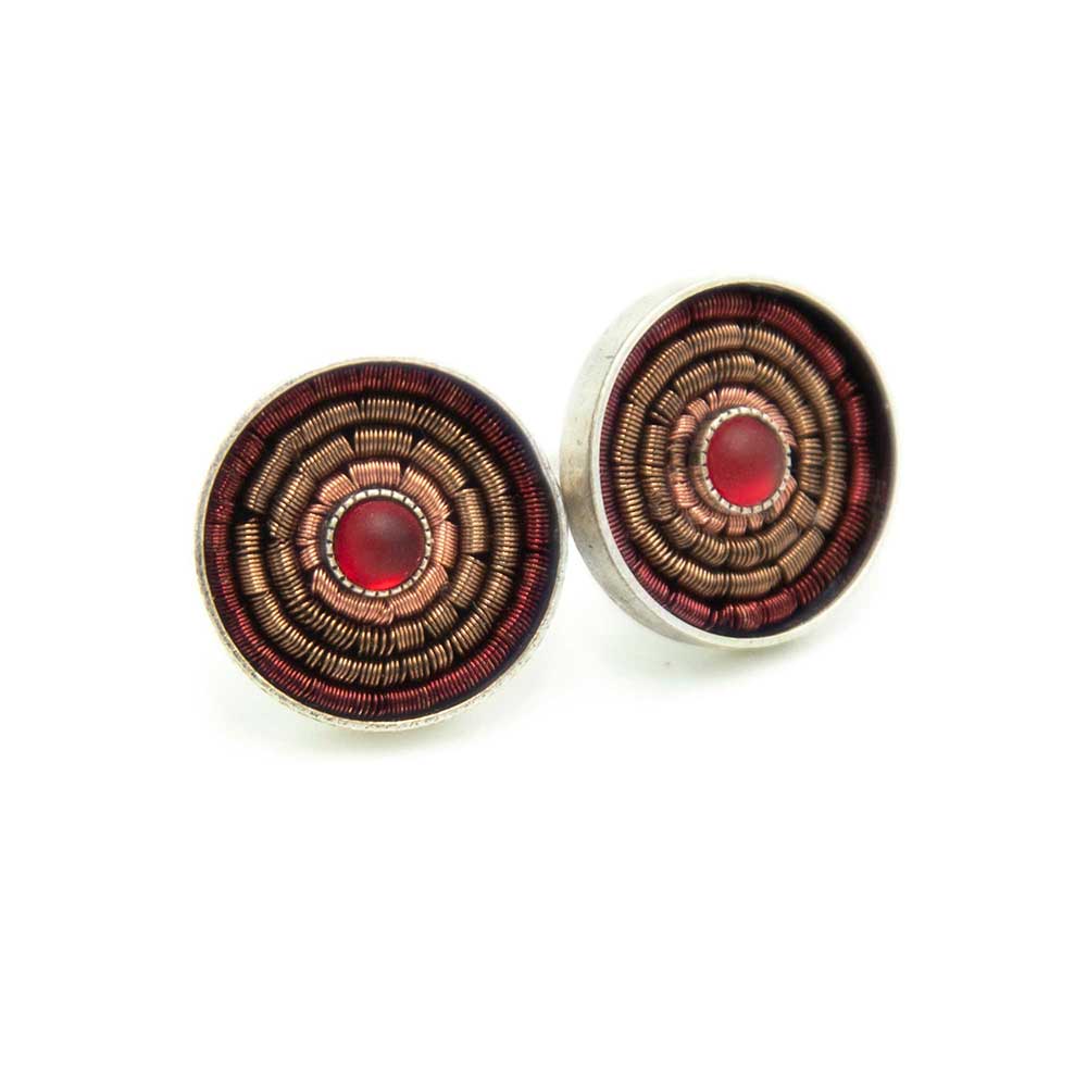 Sergio Engel jewellery – Brincos de pino por atacado – Brincos coloridos antigos Índia 044