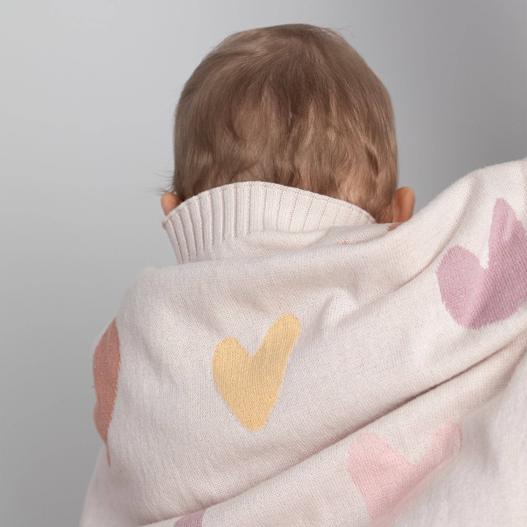 Living Textiles - Wholesale Bedding blanket – Kids & Baby - Jacquard Blanket - Bohemian Bliss/ Hearts3