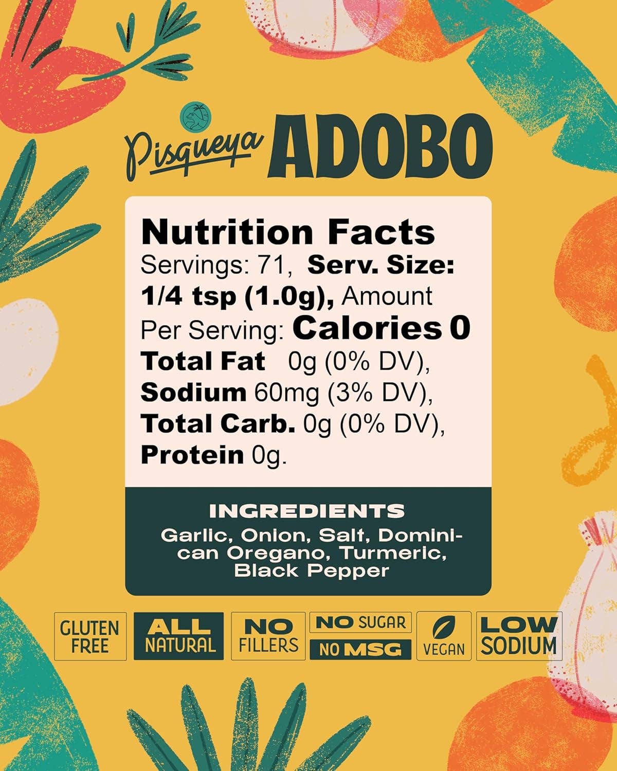 Pisqueya – Engroshandel Tørret krydderiblanding – Adobo Latin krydderi til alle formål2