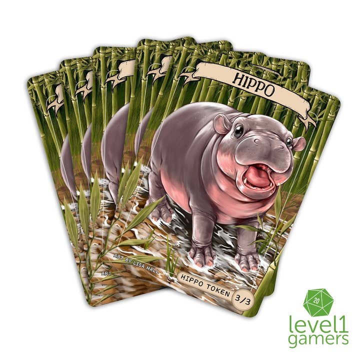 Level 1 Gamers - Wholesale Card Game - Pygmy Hippo - Token Magic Card Pack (5 Cards)