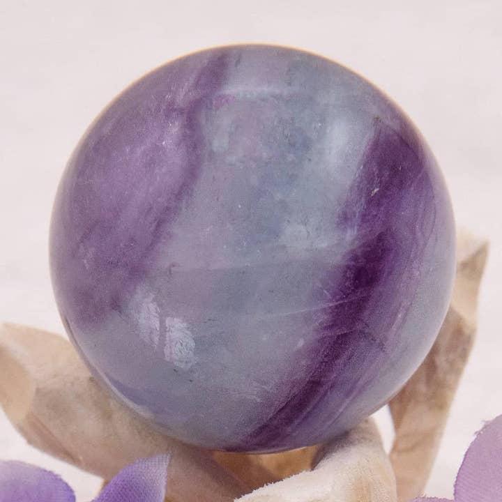 Tiny Rituals - Wholesale Spiritual Stone/Crystal - Rare Rainbow Fluorite Spheres - AAA Premium Quality129