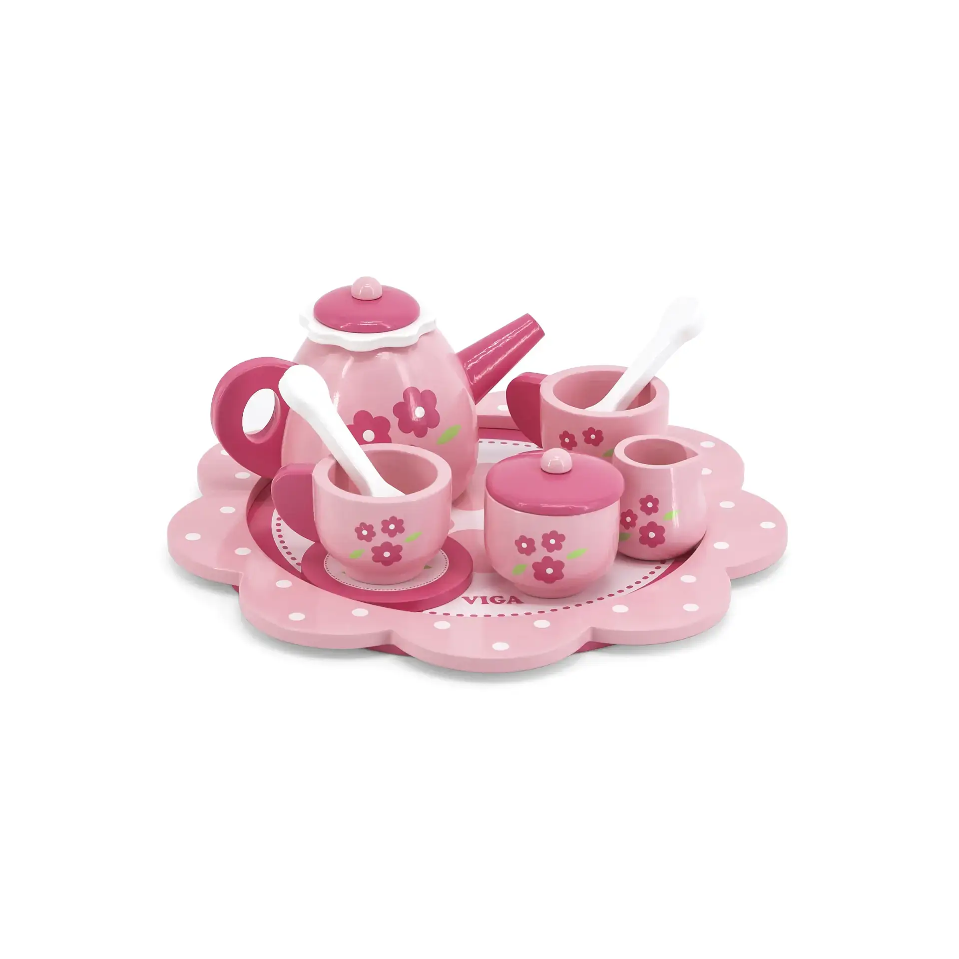 Trade Toys Limited - Wholesale Toy Feeding Set - Kids - Viga Pink Tea Set1