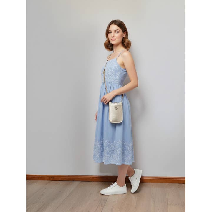 Bolsa Mini a Tiracolo para Telemóvel em Pele Genuína para Mulheres, Feita em Itália, art. 112450LA por atacado de Suie Valentini srl