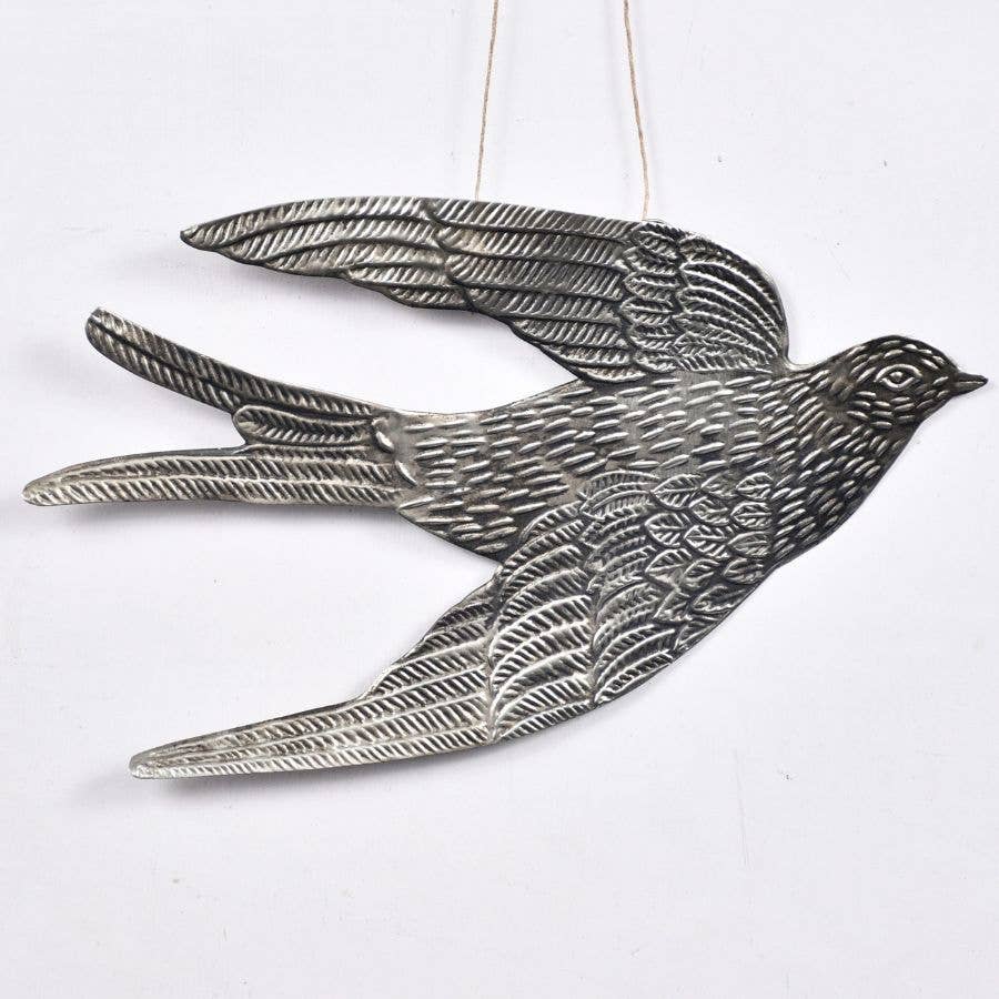 Lila Rasa - Wholesale Sculpture - Bird Hanging Ornament	28X0.5X16 CM	
2