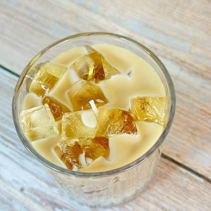 Carol Cao – wholesale Prydnadsljus – Grön mocka kaffe ljus - soja ljus - kaffe latte ljus8