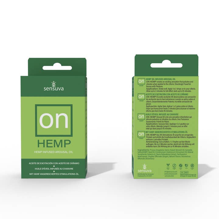 Sensuva - Wholesale Personal Lubricant - Onâ„¢ Arousal Oil Hemp 5ml Medium Box