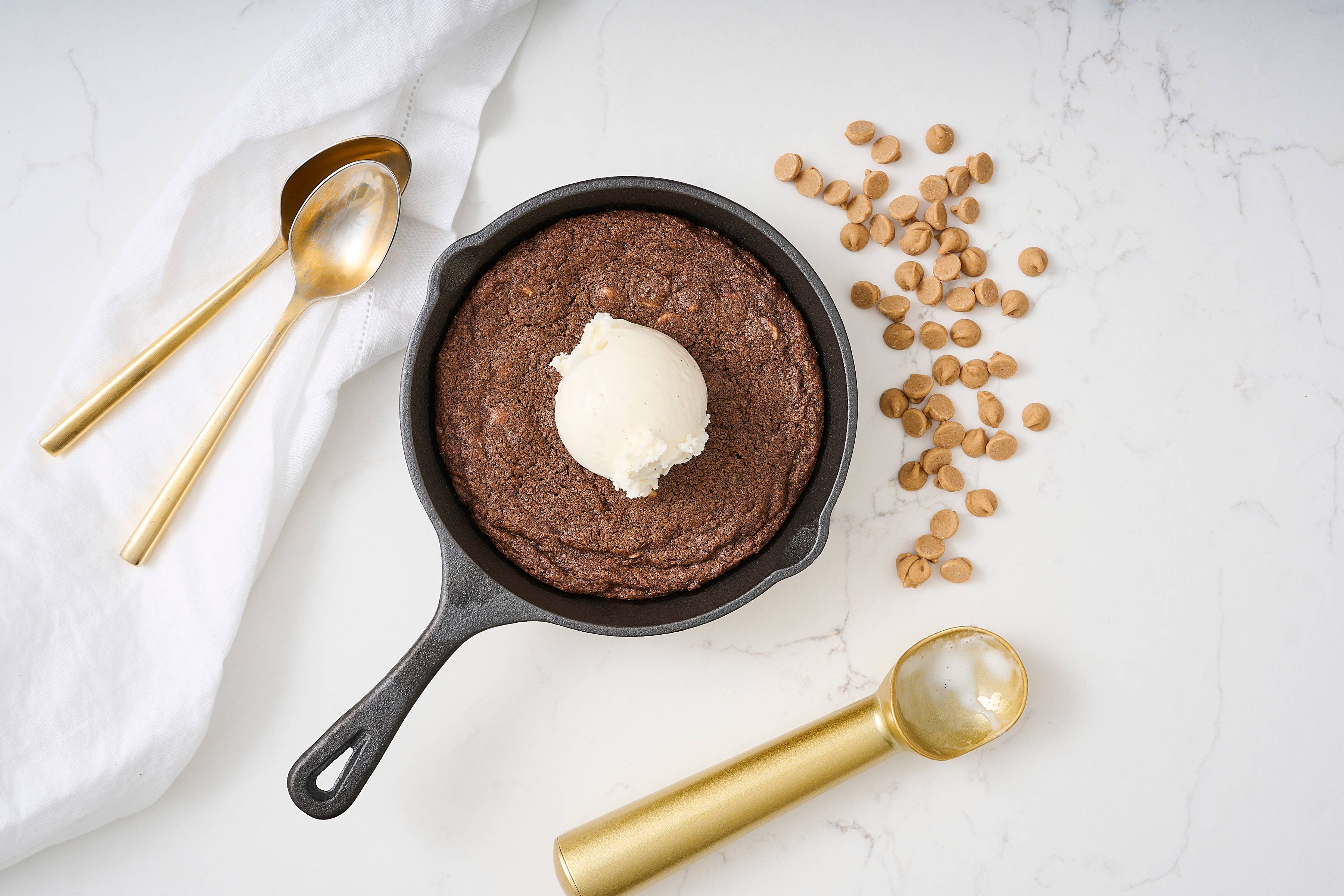 Red Velvet NYC - Wholesale Cookie - Chocolate Peanut Butter Cookie Skillets | Set of 121