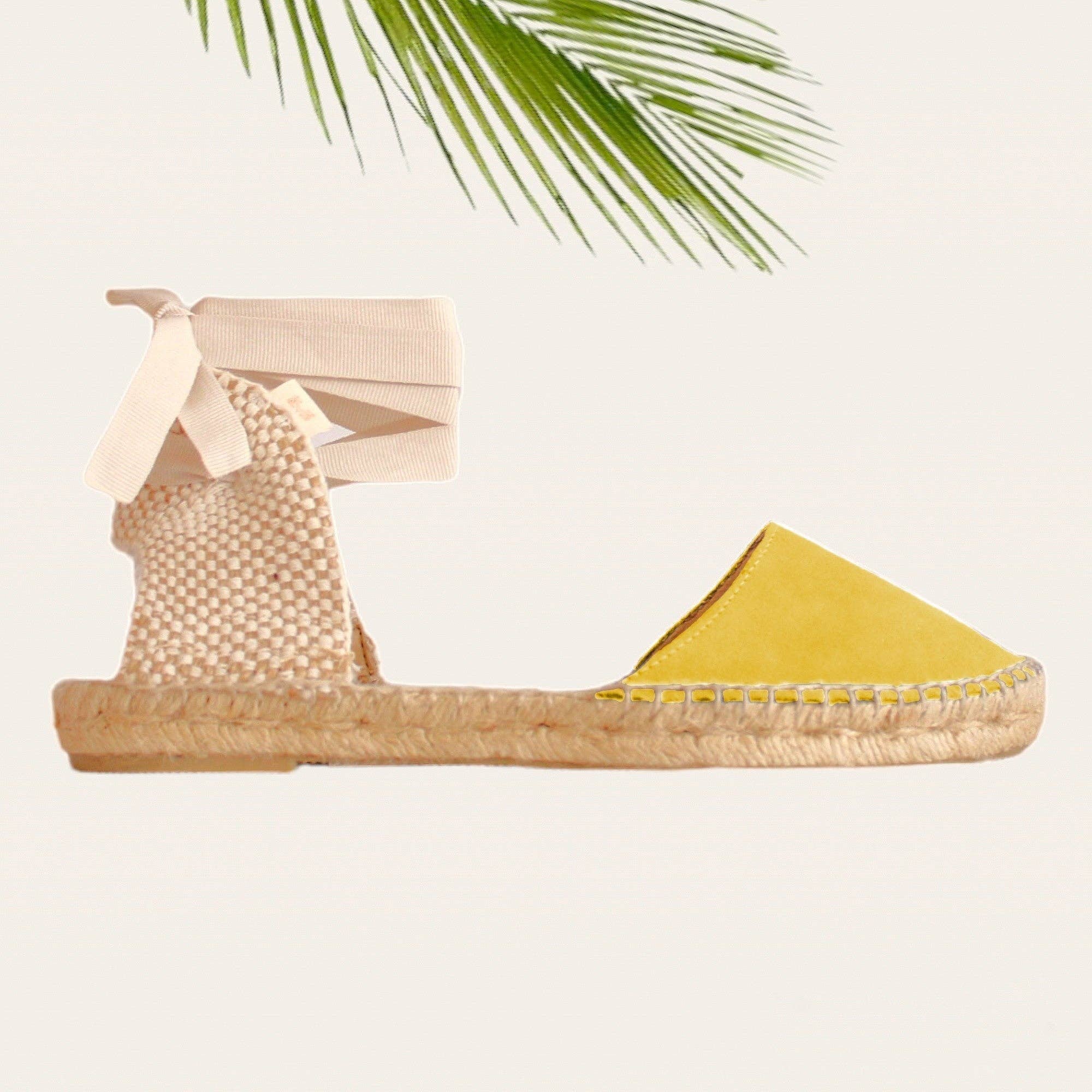 Las Mediterraneas - Wholesale Sandals - Women's - Flat suede espadrilles for women - Size 35 to 4510