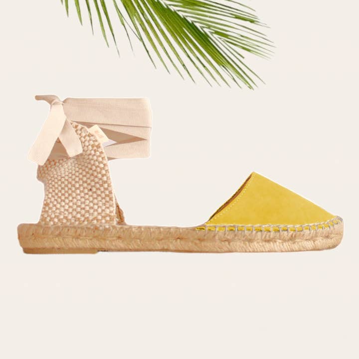 Las Mediterraneas - Wholesale Sandals - Women's - Flat suede espadrilles for women - Size 35 to 4510