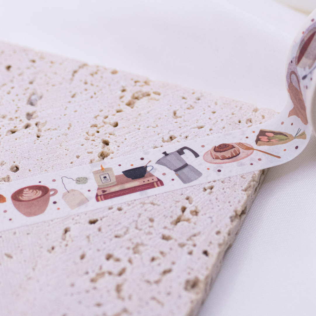 Tilda&Theo – Großhandel Washi-Tape – Washi Tape Frühstück Kaffee Klebeband Breakfast Brunch2