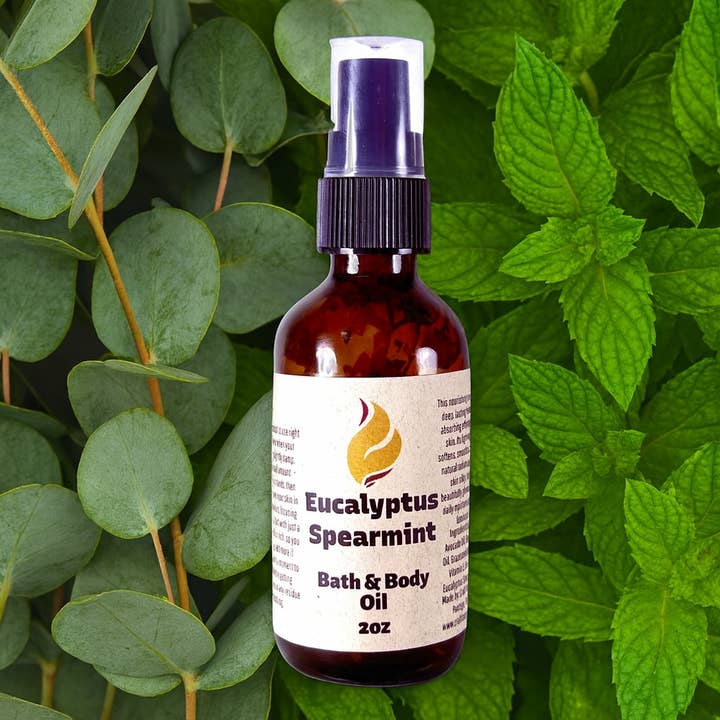 Eucalyptus Spearmint 2oz Bath And Body Oil for wholesale by Craft Fox Boutique