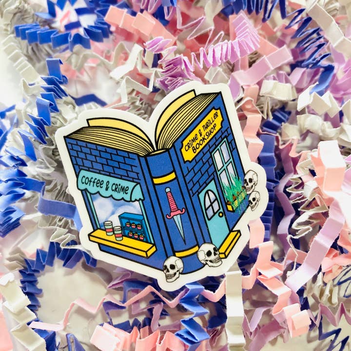 Chapter & Ink β wholesale Sticker β Crime & Thriller Bookshop True Crime Die Cut sticker1