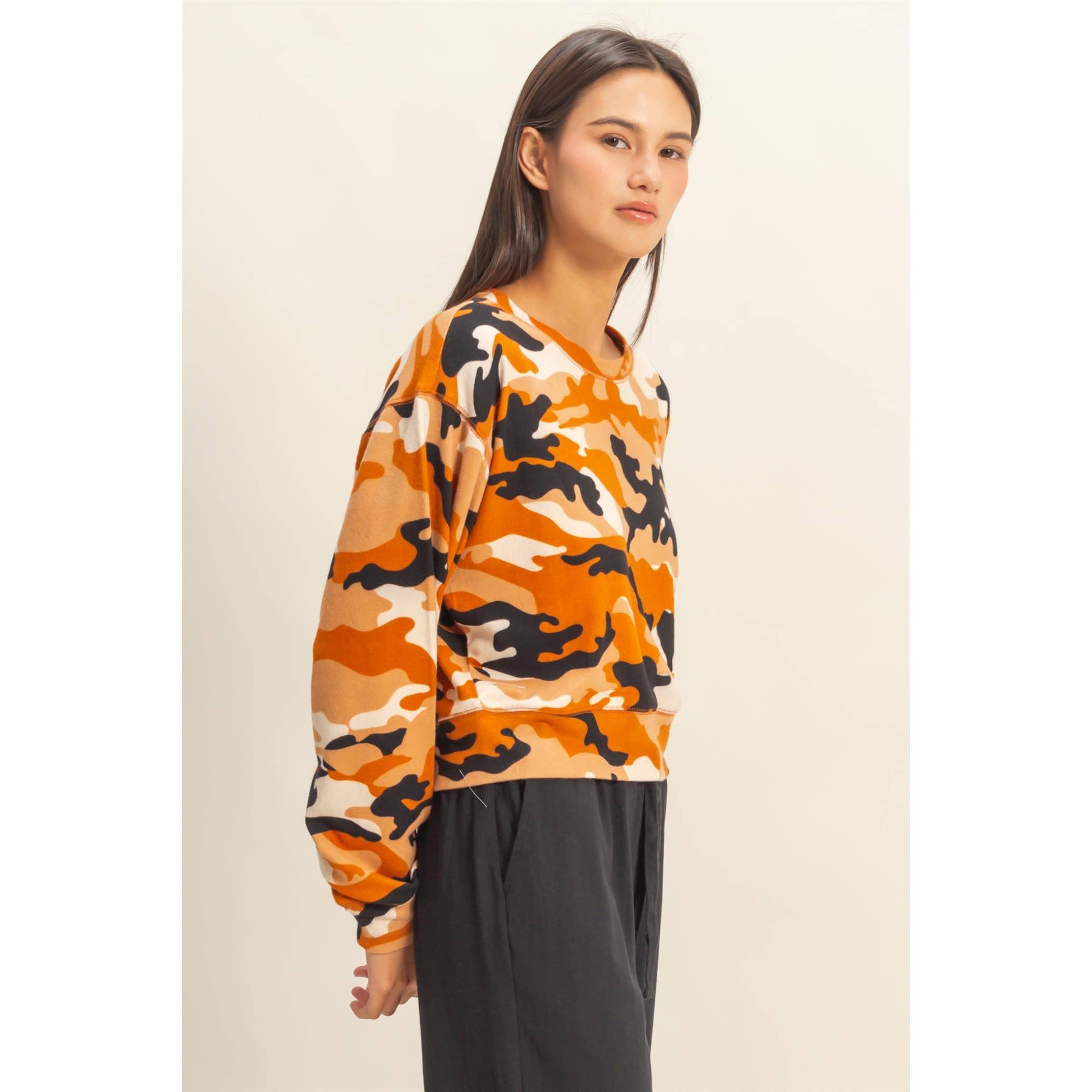 HYFVE - Vendita all'ingrosso Felpa - Donna - Felpa con stampa mimetica7