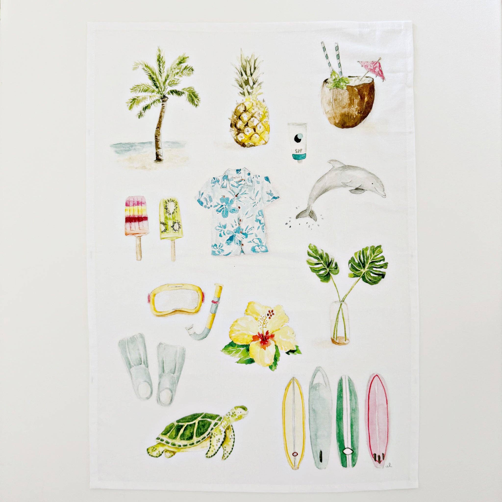 emily lex studio - Wholesale Tea Towel - tropical tea towel4