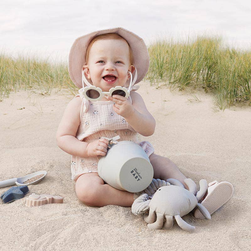 Stephan Baby by Creative Brands - Wholesale Crinkle Tag Toy - Baby - Linen Beach Crinkle Toy - Crab3